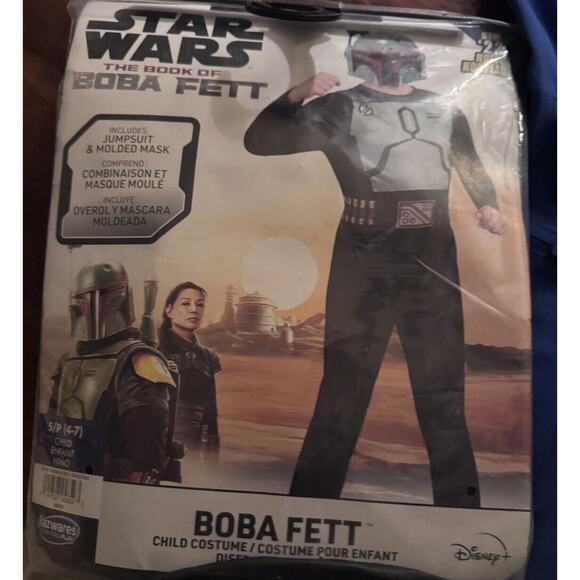 Star Wars Book Of BOBA FETT Halloween Cosplay Costume Child SMALL (4-7) Jazwares - Picture 2 of 3